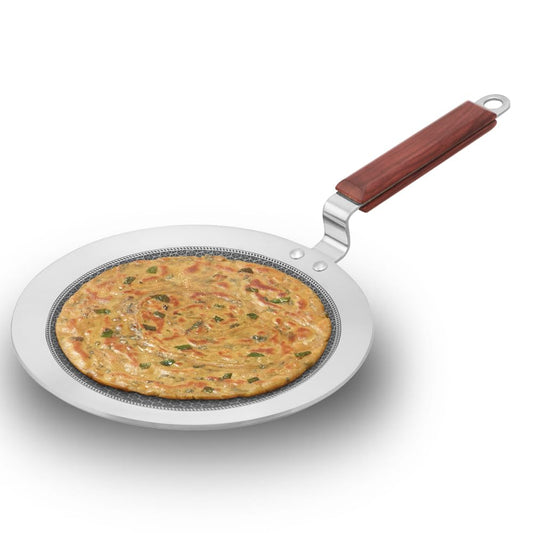 Hawkins Paratha Tava Triply Stainless Steel Shielded Nonstick Tawa with Rosewood Handle