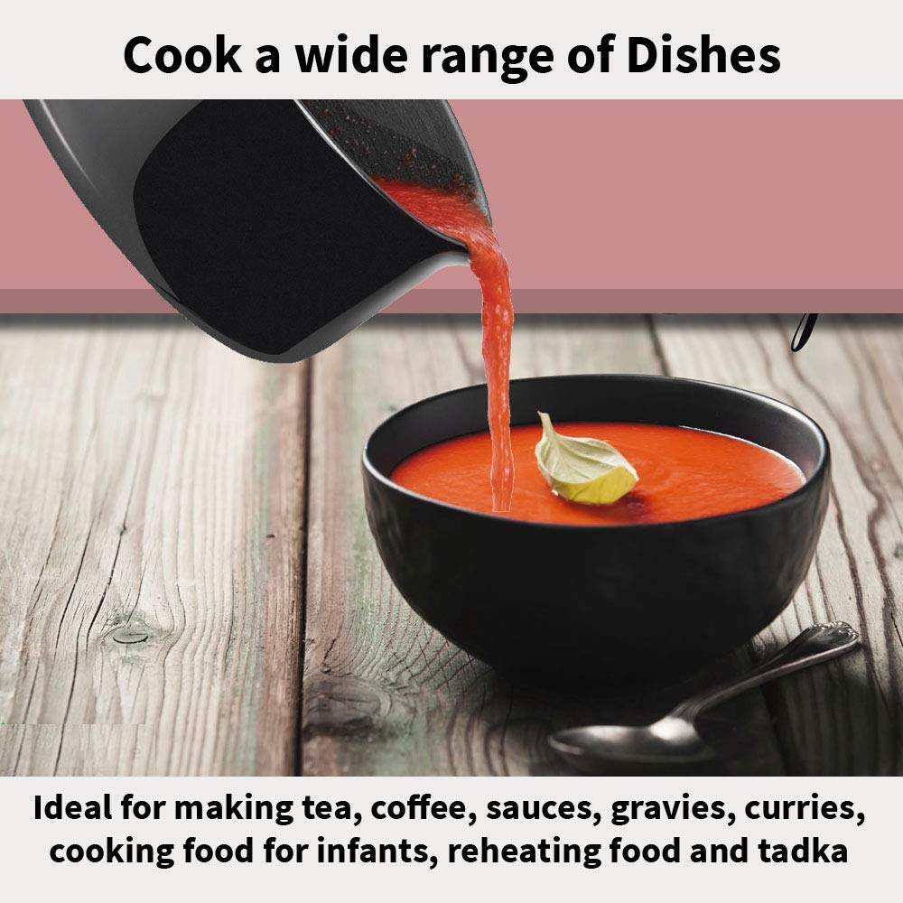 Hawkins Futura Saucepan Hard Anodised Induction Sauce Pan with Lid, Small Multipurpose Sauce Pan