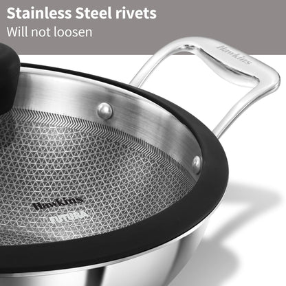 Hawkins Pro Shielded Nonstick Triply Deep-Fry Pan (Kadhai)