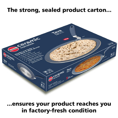 Hawkins Ceramic Nonstick Tava Induction Paratha Tawa, Granite Griddle