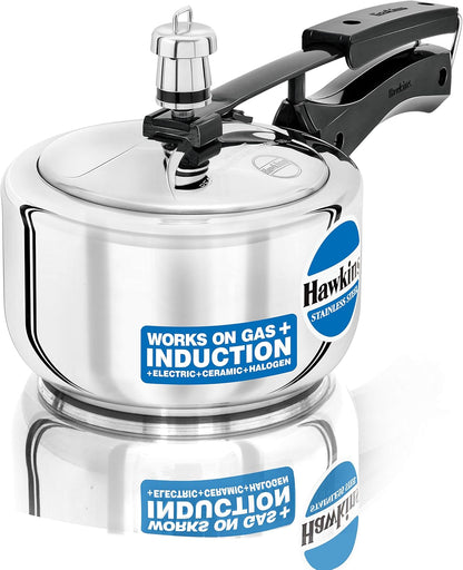 Pressure cooker with 'Hawking' branding on a white background