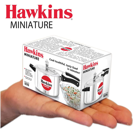 Hawkins Miniature Cooker Toy Cooker for Kids, Small Silver Mini Cooker (MIN)