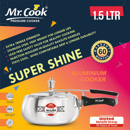 Mr.Cook Super Shine Pressure Cooker