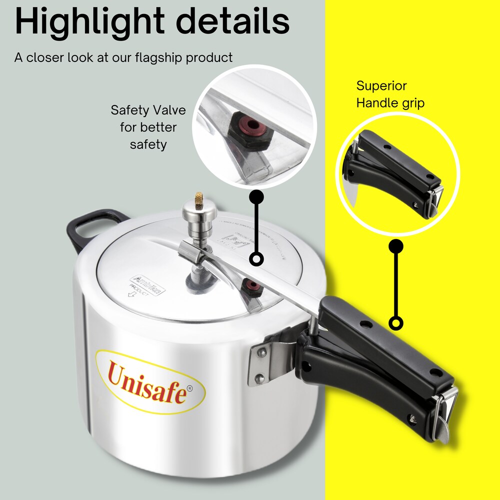 Unisafe Regular Aluminium Pressure Cooker